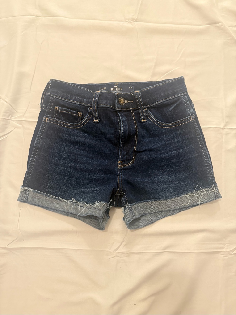 Hollister Co. y2k navy blue denim shorts ♡